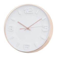 Orologio da parete bainco/oro 30cm-Brandani