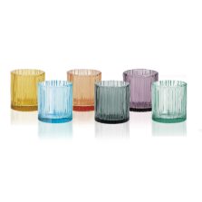 Bicchiere pliss&egrave; colori assortiti -Brandani-51067