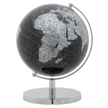 Lampada Mappamondo nero/argento-Brandani-53465
