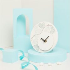 Orologio decoro cuore verde-Claraluna-25024