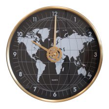 Orologio Globo nero/oro-Brandani-51892