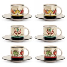 Tazze caffe Mediterraneo set 6 pezzi-Egan-