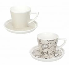 Tazzine caffe Shanti 6 pezzi colore Tortora-Brandani