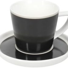 Tazzine da caffè 6 pezzi Shanti colore nero-Brandani-52833