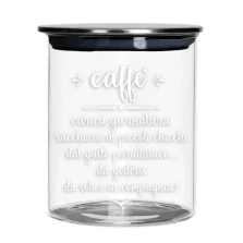 Barattolo Caffe vetro con tappo-Brandani-52607