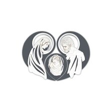 Quadro Sacro Laserart Bianco e Tortora