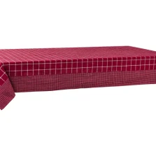 Villers Tovaglia di cotone in tessuto quadrettato rosso-Novità Home-GTK-127/180Red