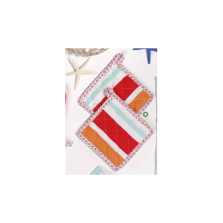 Set 2 presine righe con bordino onde-Brandani-10222