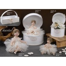 Cherry and Peach bomboniere bambole porcellana-