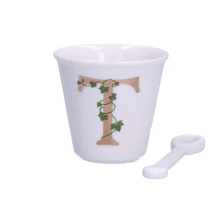 LA PORCELLANA BIANCA - Unico Bicchierino "T"- P00450015T
