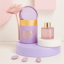 Diffusore piccolo viola con fiore-Claraluna-25152F