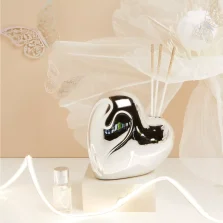 Diffusore grande cuore argento -Claraluna 25125-
