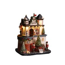 Casa C/Albero Natale C/led MUsica e movimento. Brandani.80267