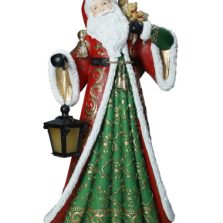 Babbo Natale con Lanterna C/led Resina Brandani-81136