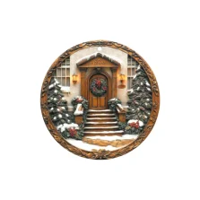 Decoration bianco Natale ghirlanda brandani-81147