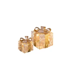 Pacchi dono set 2 pezzi metal C/300 e 450 led Brandani-80222