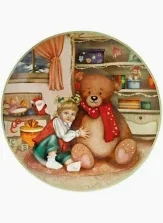 Piatto cuccioli (Bimba Orsetto) porcellana Brandani-89873-