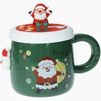 Mug magnete Babbo Natale new Bone China C/tappo Silicone Brandani-89852