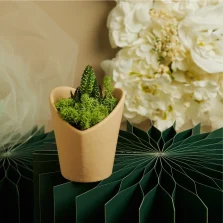 Vasetto marrone cuore-Claraluna-26014