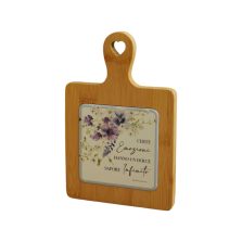 Tagliere bamboo decoro floreale lilla Claraluna-26085