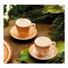tazze caffe tuka tuka arancio Brandani