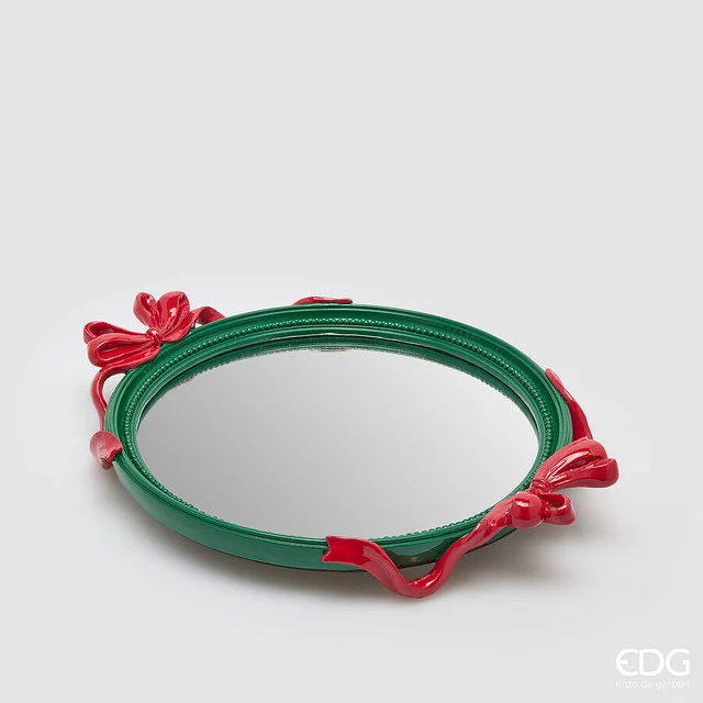 Vassoio decorativo fiocco ovale EDG-7600279